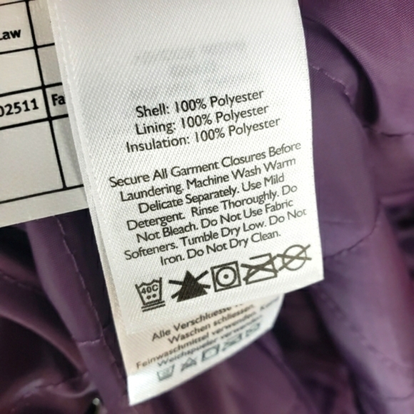 EDDIE BAUER Weatheredge Jacket & Scarf Purple Size M - Picture 14 of 16